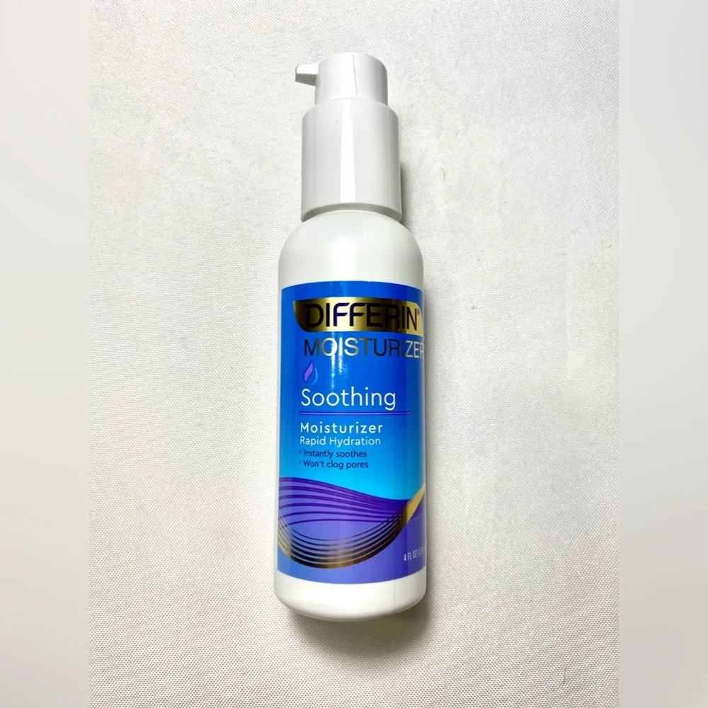 Differin Face Moisturizer Soothing Lotion for Face and Body,Gentle Skin Care